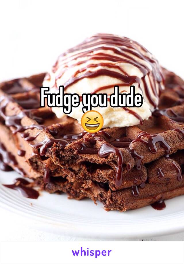 Fudge you dude
😆