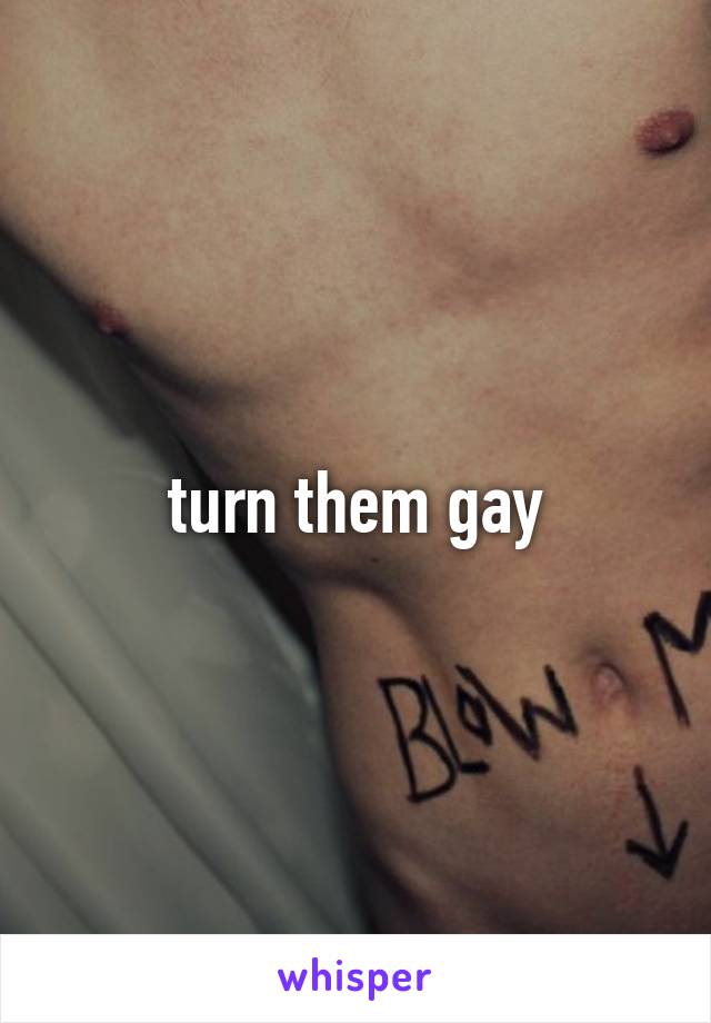 turn them gay