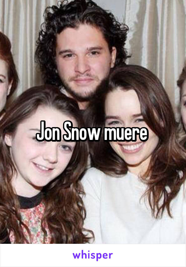 Jon Snow muere 