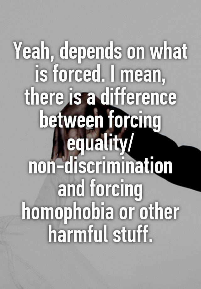 What Does Non Forced Mean