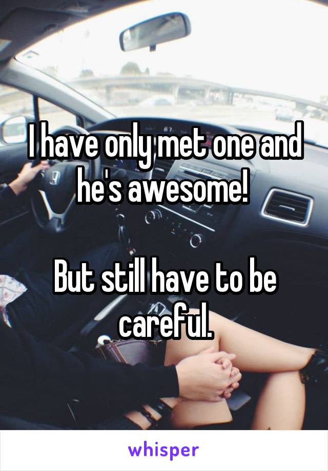 I have only met one and he's awesome! 

But still have to be careful.