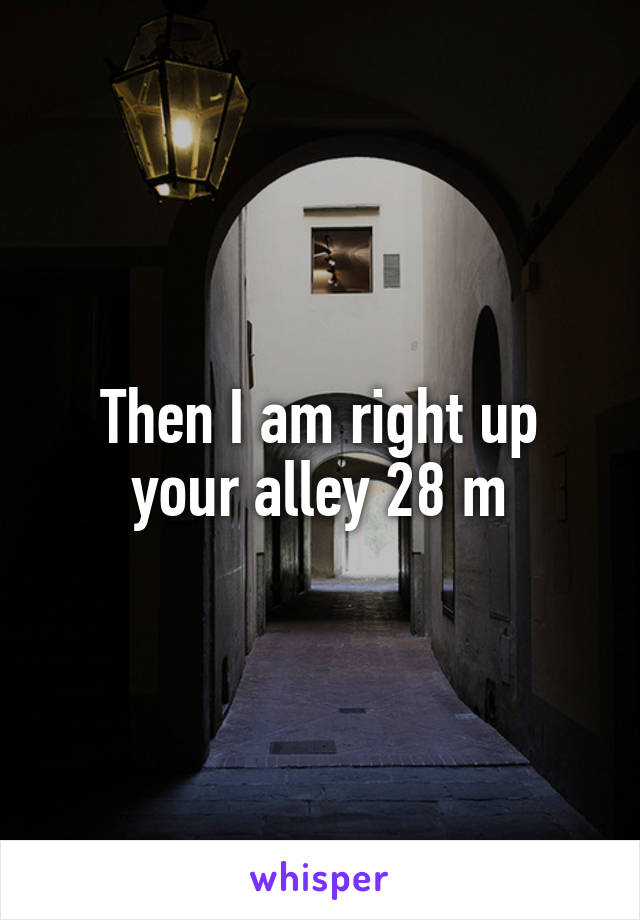 Then I am right up your alley 28 m