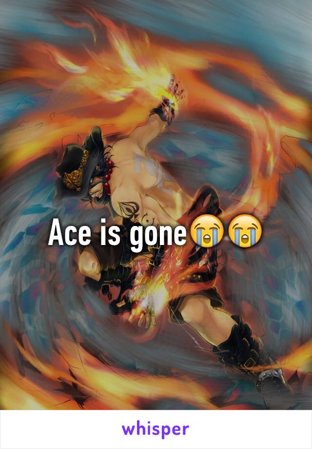 Ace is gone😭😭