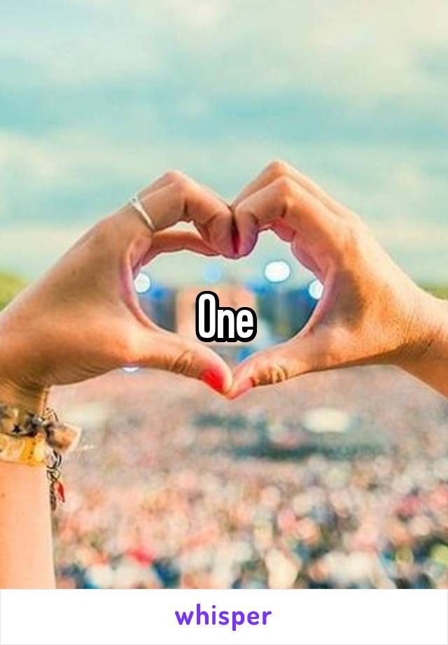 One