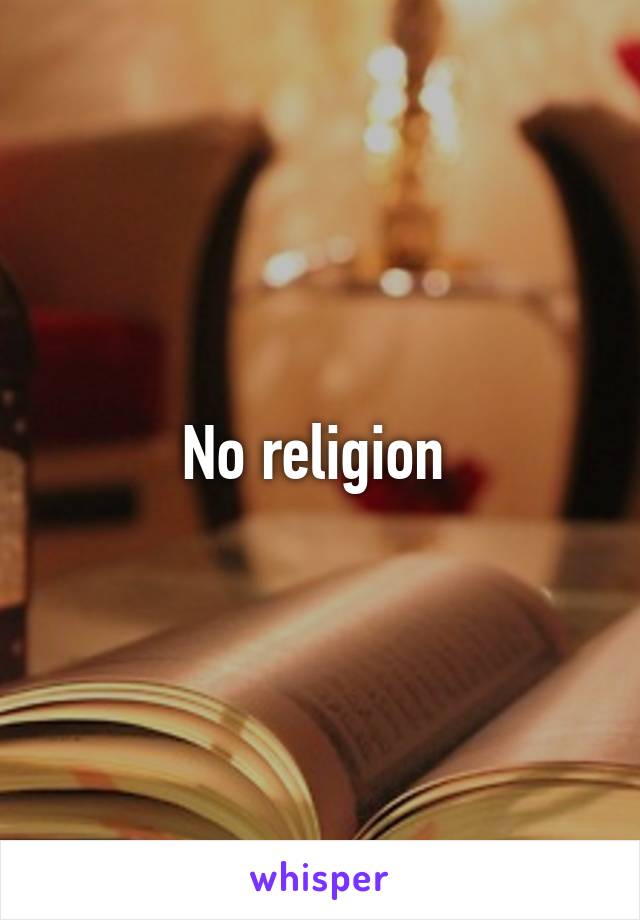 No religion 