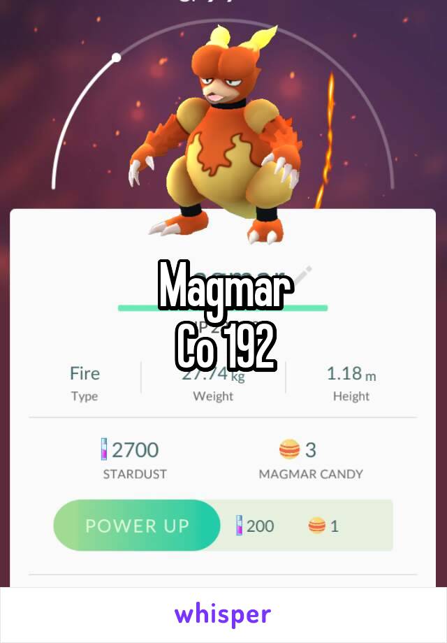 Magmar
Co 192