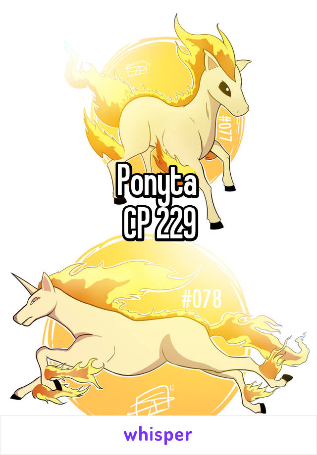 Ponyta 
CP 229
