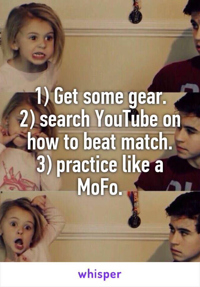 1) Get some gear.
2) search YouTube on how to beat match.
3) practice like a MoFo.