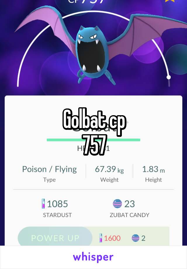 Golbat cp
757