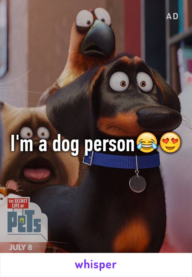 I'm a dog person😂😍