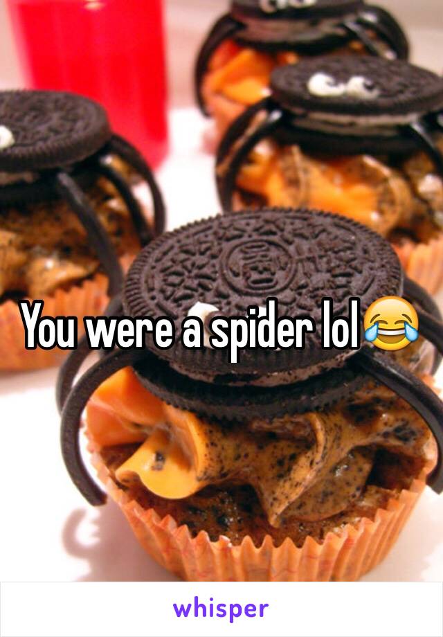 You were a spider lol😂