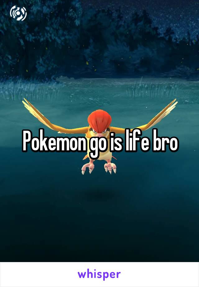 Pokemon go is life bro