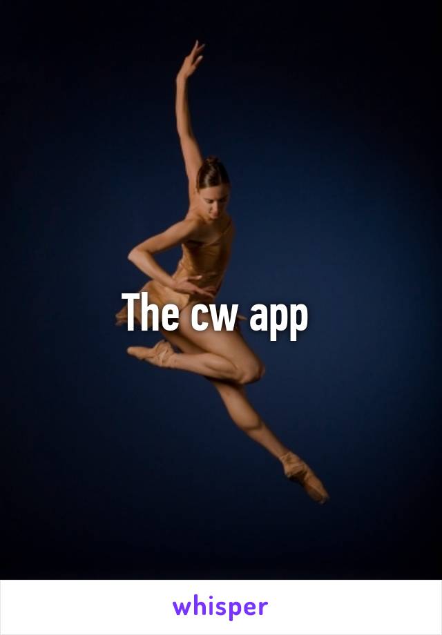 The cw app 