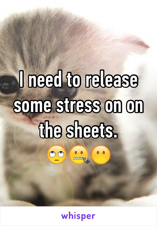 Releasing some stress...