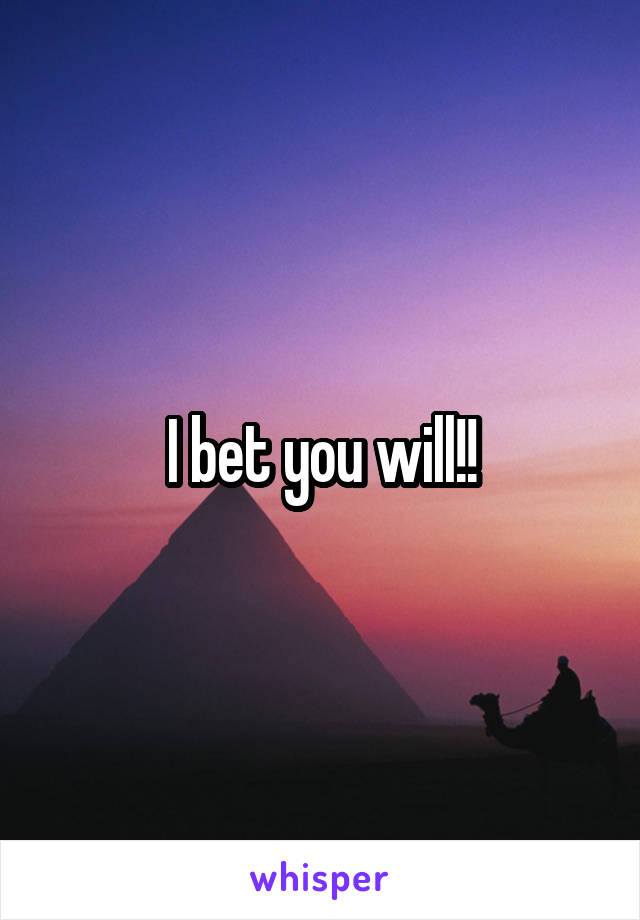 I bet you will!!