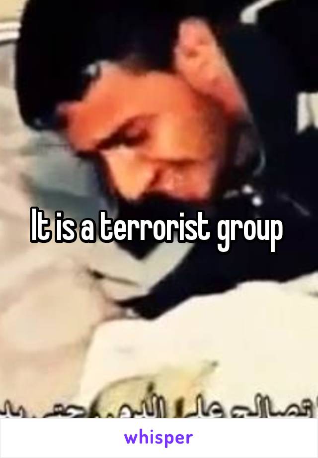 It is a terrorist group 
