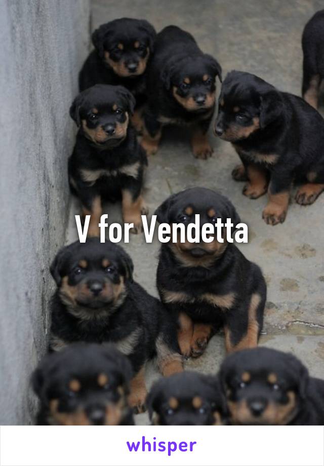 V for Vendetta