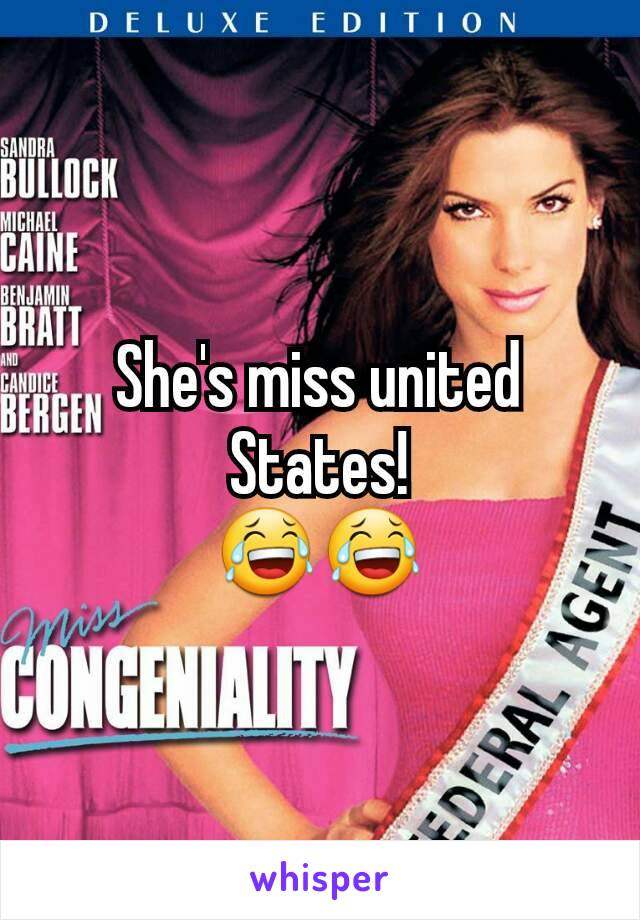 She's miss united States!
😂😂