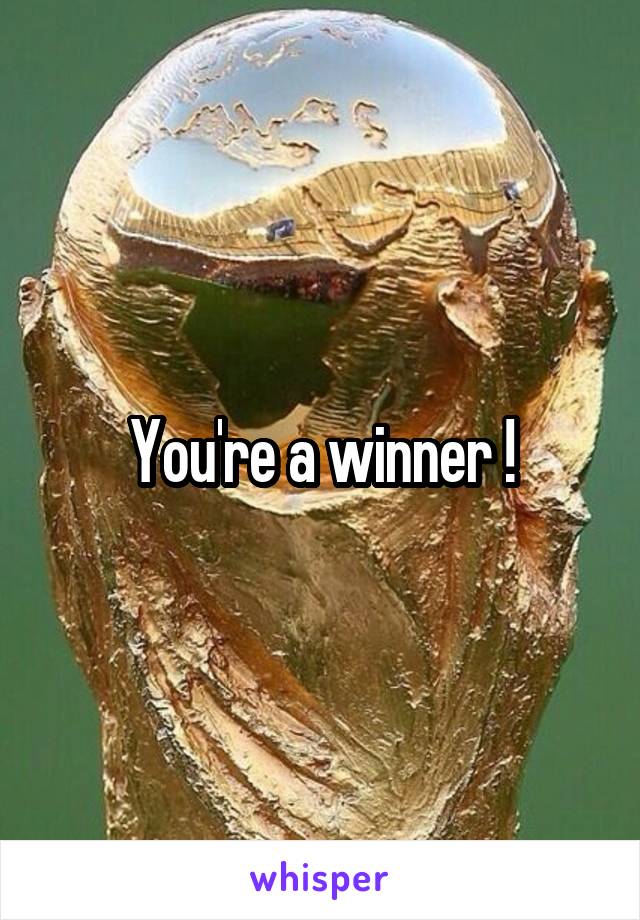 You're a winner !