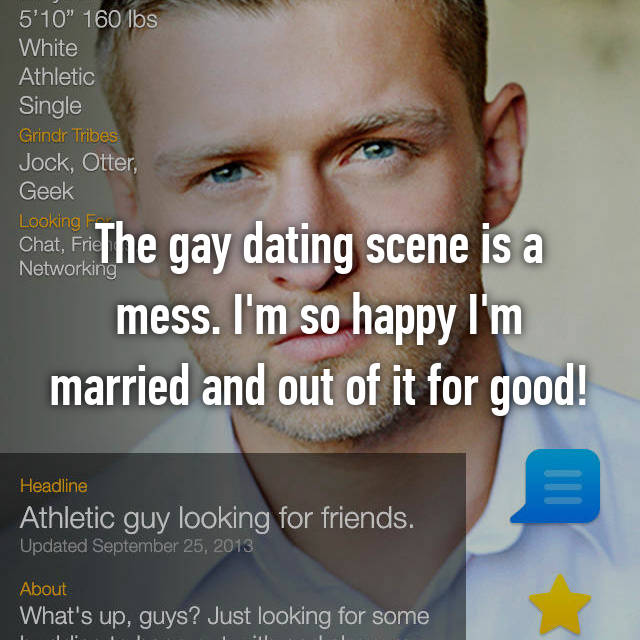 gay guy dating a married man