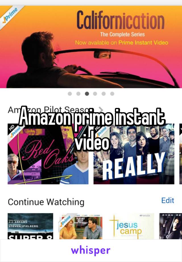 Amazon prime instant video