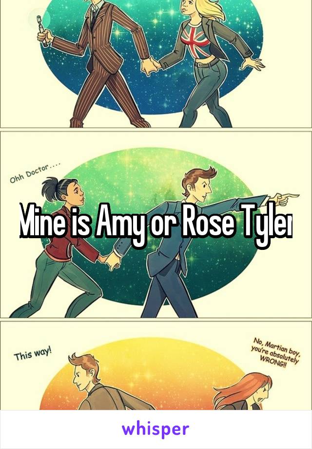 Mine is Amy or Rose Tyler