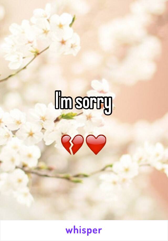 I'm sorry

💔❤️