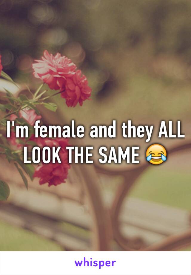 I'm female and they ALL LOOK THE SAME 😂