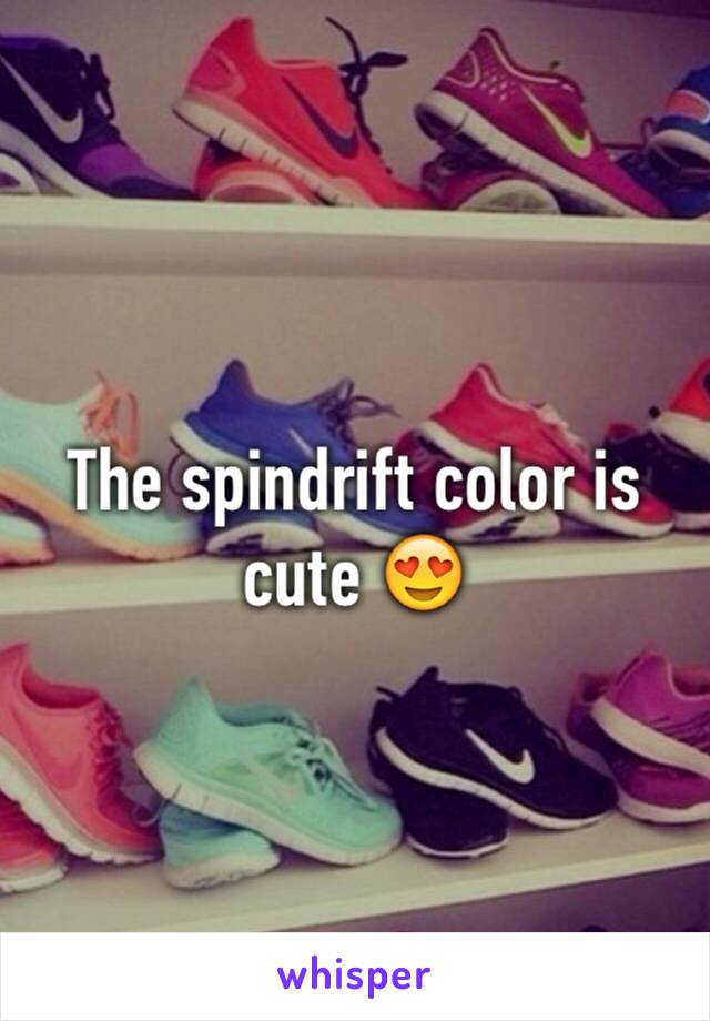 The spindrift color is cute 😍