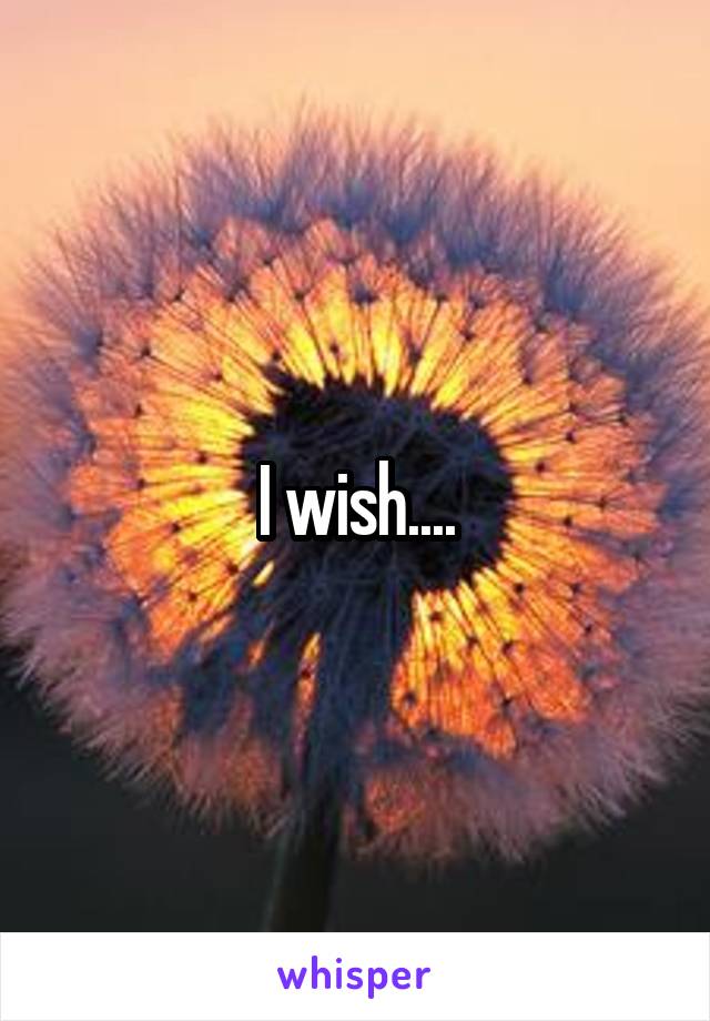 I wish....