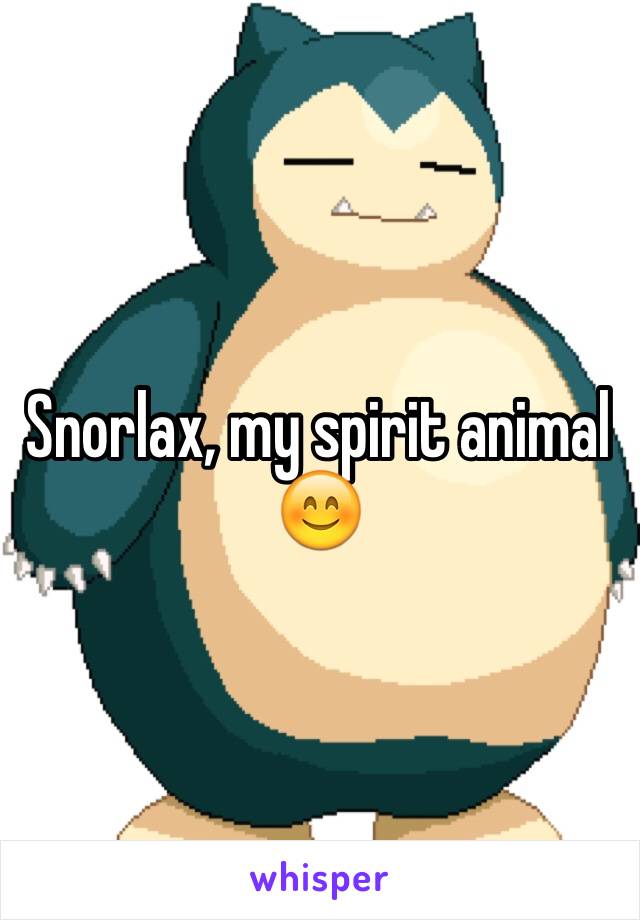 Snorlax, my spirit animal 😊