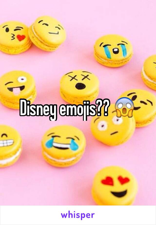 Disney emojis?? 😱