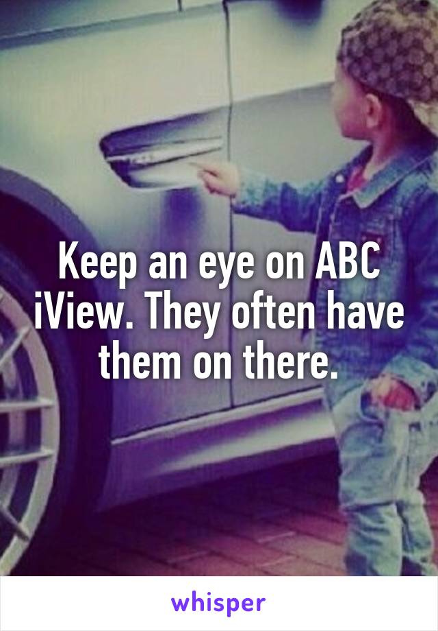 Keep an eye on ABC iView. They often have them on there.