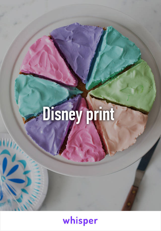 Disney print 