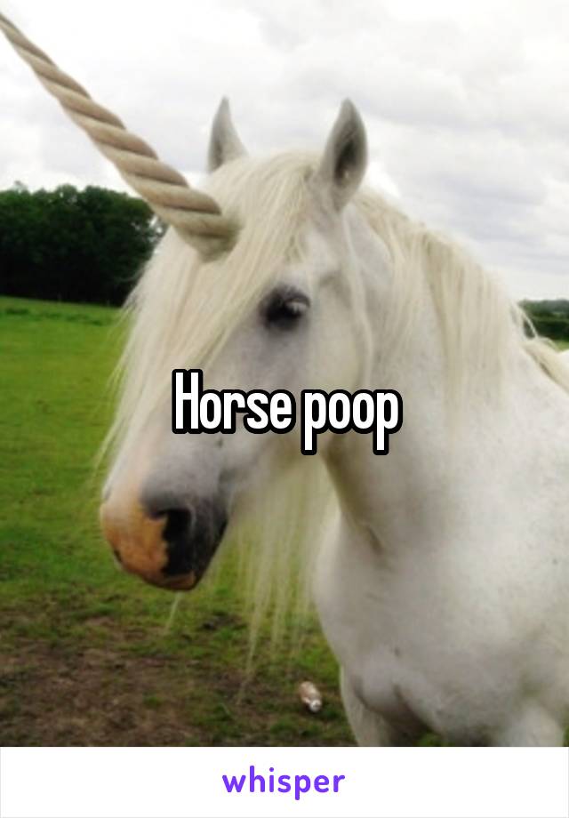 Horse poop