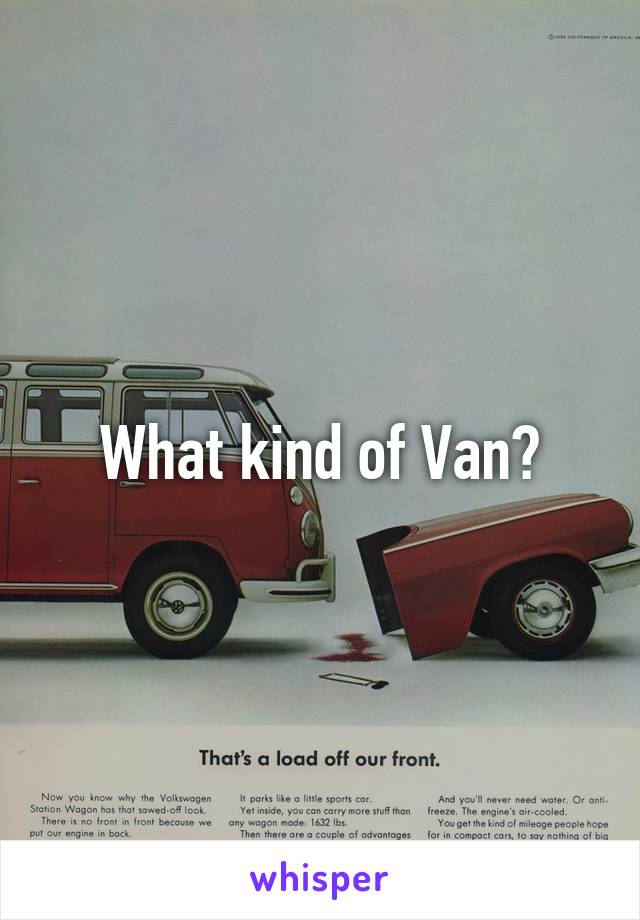 What kind of Van?