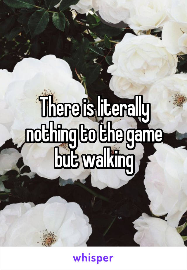 There is literally nothing to the game but walking