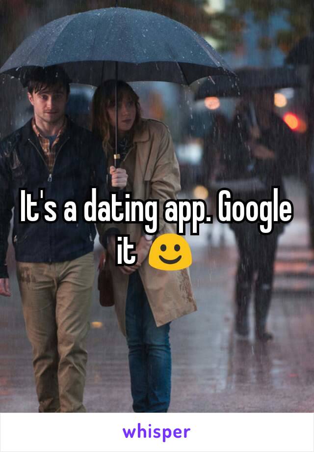 It's a dating app. Google it ☺