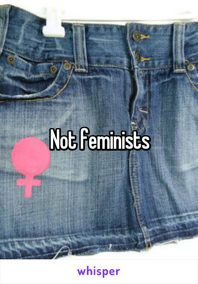 Not feminists