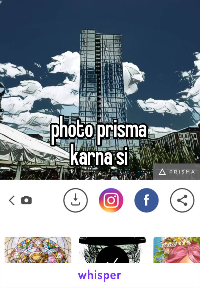 photo prisma 
karna si 