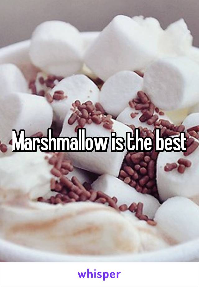 Marshmallow is the best