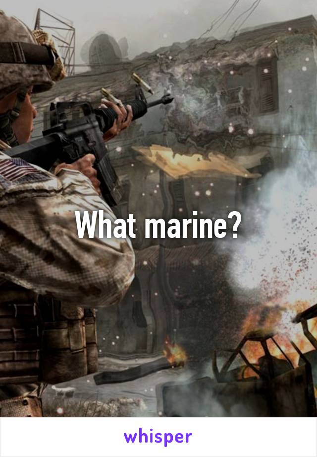 What marine?