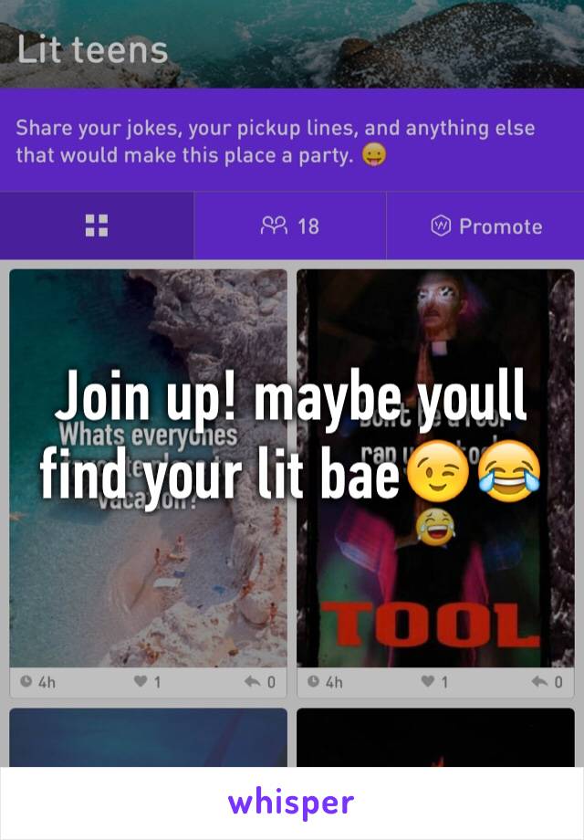 Join up! maybe youll find your lit bae😉😂