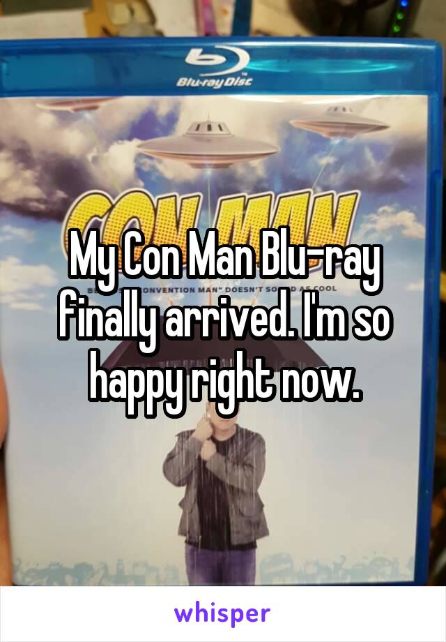 My Con Man Blu-ray finally arrived. I'm so happy right now.