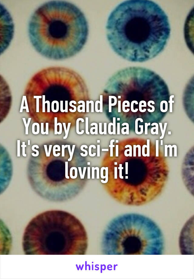 A Thousand Pieces of You by Claudia Gray. It's very sci-fi and I'm loving it!