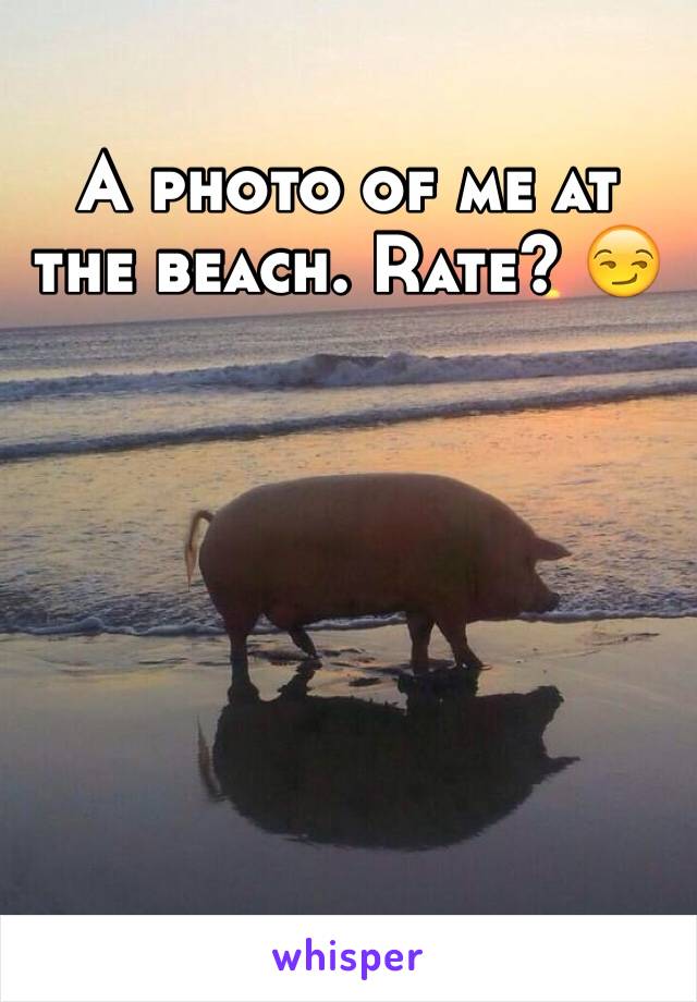 A photo of me at the beach. Rate? 😏 