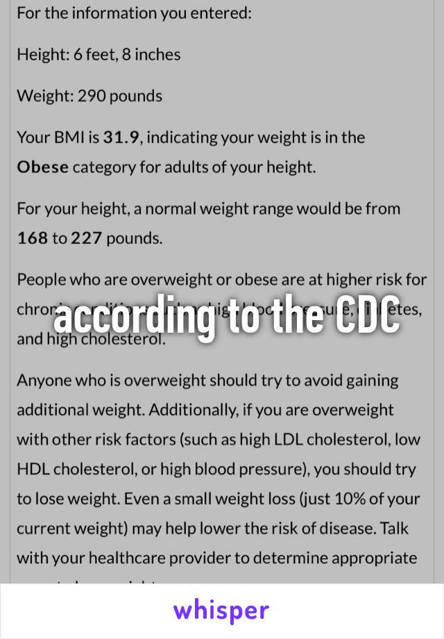  according to the CDC