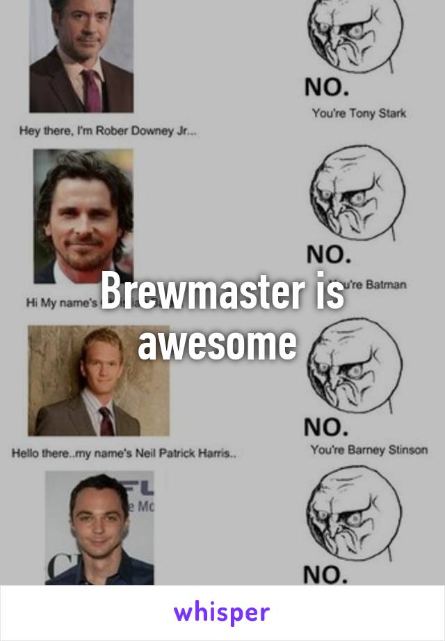 Brewmaster is awesome 