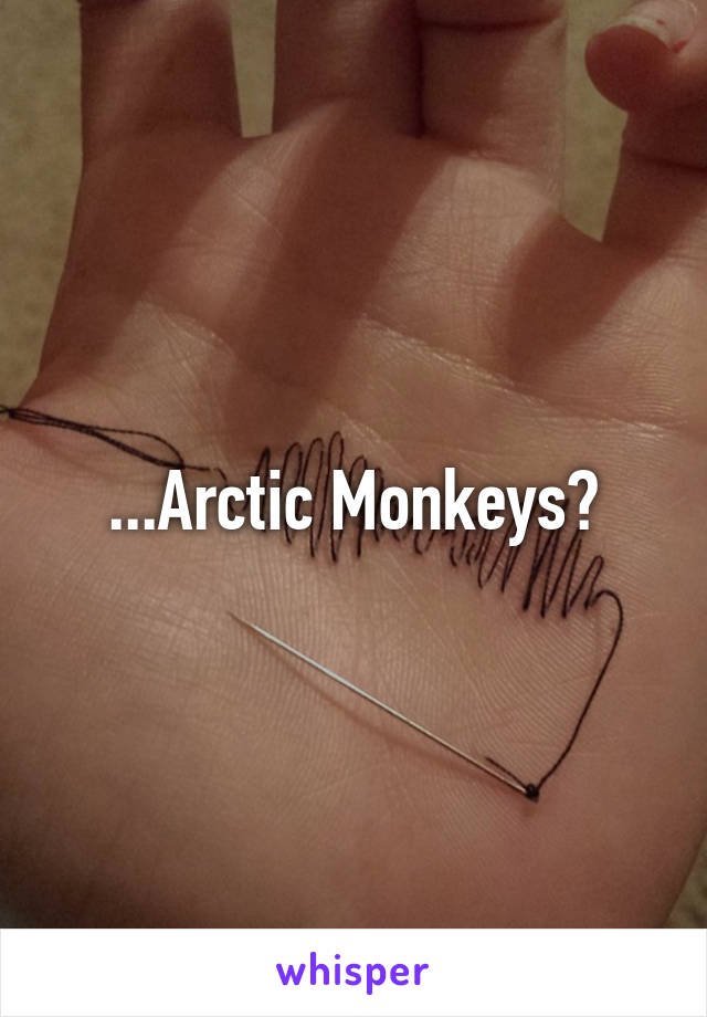 ...Arctic Monkeys?