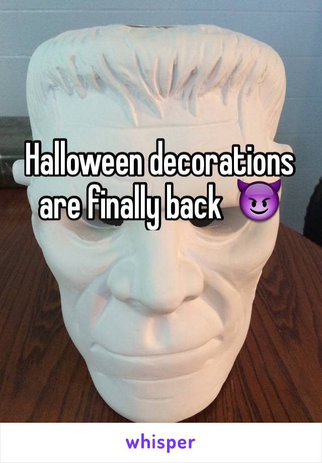 Halloween decorations are finally back  😈